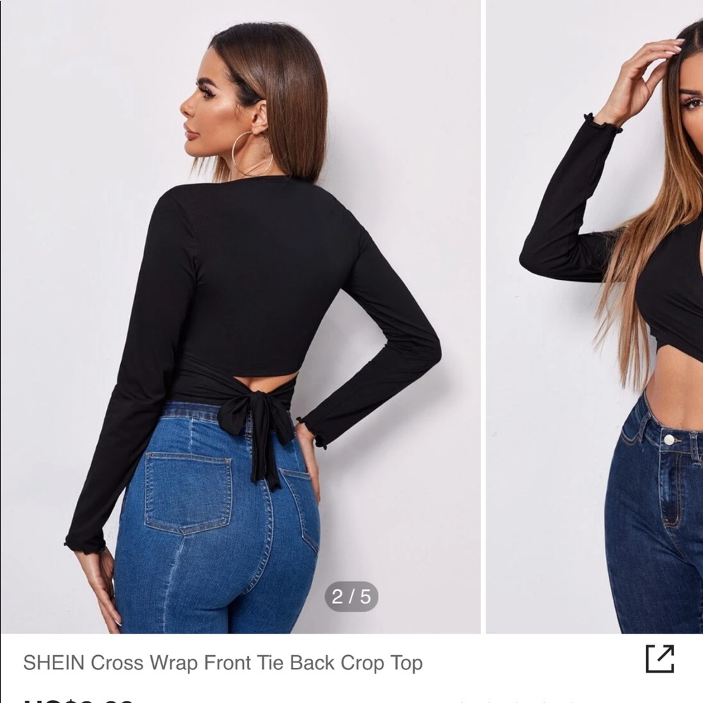 SHEIN wrap top | NEW